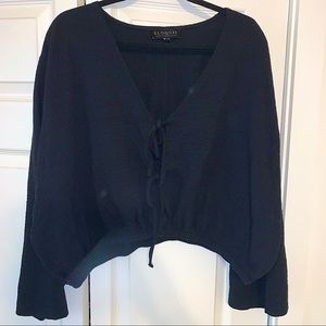 Eloquii Tie Front Blouse